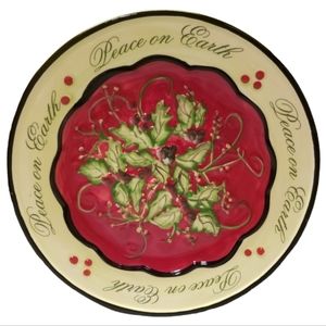 Vtg 2007 Patricia Brubaker Plate Peace On Earth